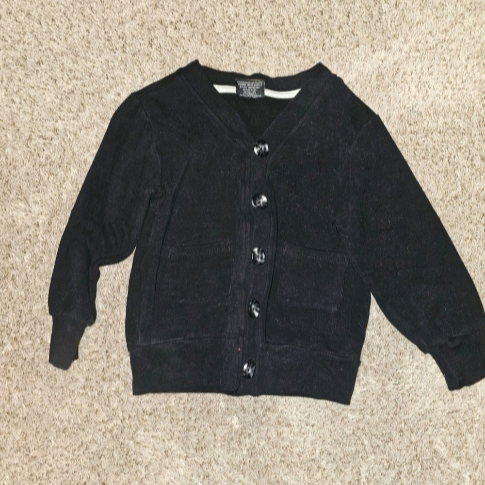 Little Bipsy Classic Black Kids Cardigan